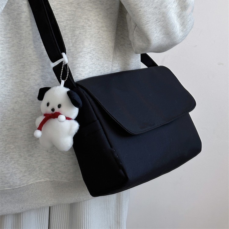 Juststar Túi Đeo Chéo Vai nylon Phong Cách Hàn Quốc Đơn Giản Màu Trơn Đa Năng ins