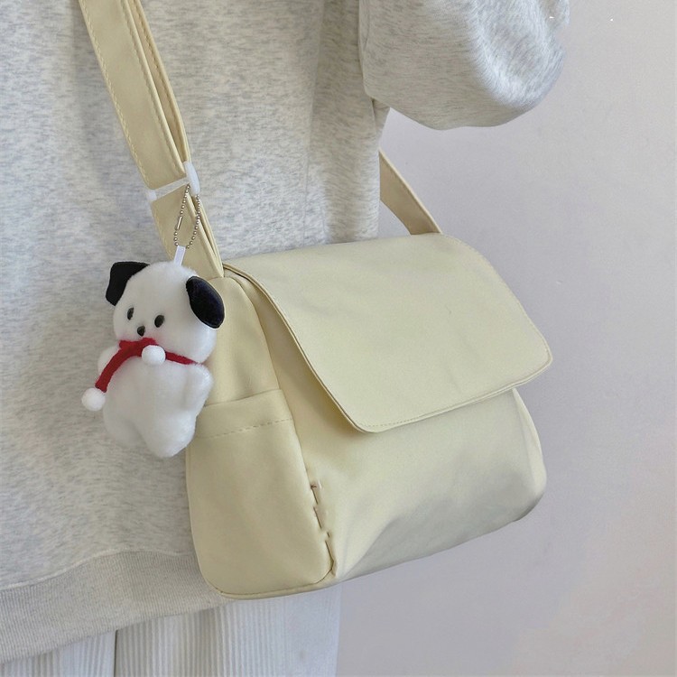 Juststar Túi Đeo Chéo Vai nylon Phong Cách Hàn Quốc Đơn Giản Màu Trơn Đa Năng ins