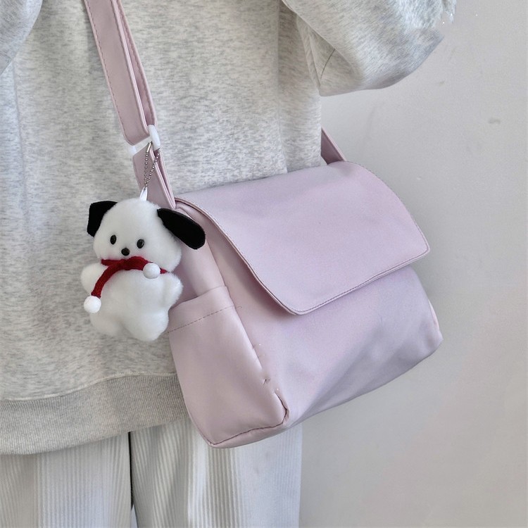 Juststar Túi Đeo Chéo Vai nylon Phong Cách Hàn Quốc Đơn Giản Màu Trơn Đa Năng ins