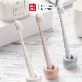 Set 3 bàn chải đánh răng MINISO nhựa lông mềm cho gia đình