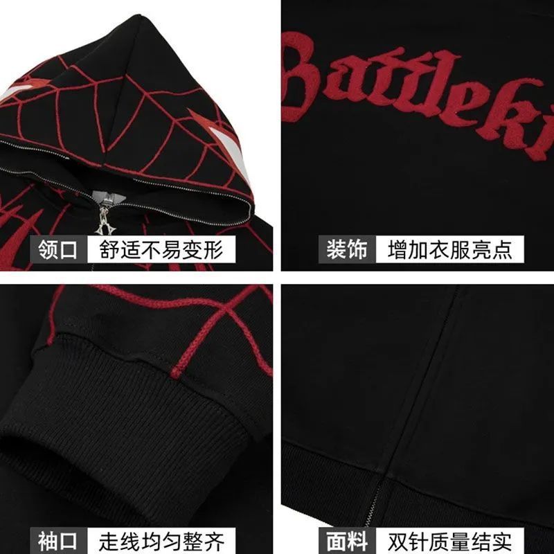 Áo Khoác hoodie Thể Thao Họa Tiết Người Nhện retro Cho Nam