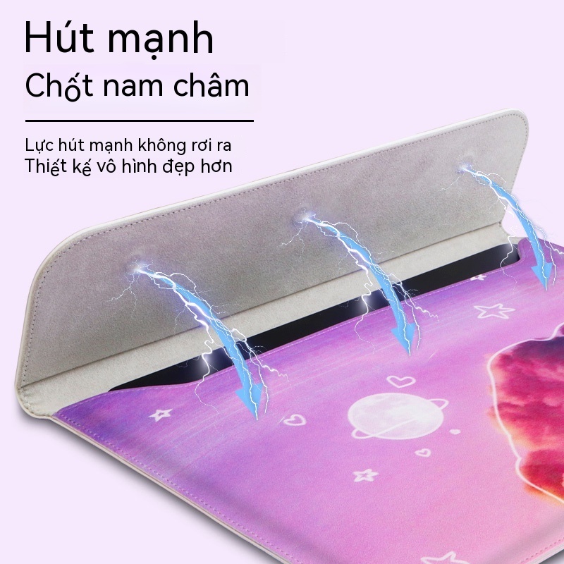 Túi chống sốc Laptop, Macbook da PU cao cấp chống nước 13.3 inch, 14 inch, 15.6 inch - Túi xách đựng Laptop có quai cầm