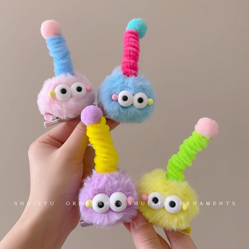 Dễ Thương Kẹp Tóc Hình Thú Bông Xấu Xí Đáng Yêu