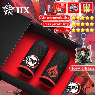 Hx Găng Tay Chơi Game ghost Destroy blade vs genshin Tác Động Siêu Mỏng Và Bền Cho Điện Thoại Di Động