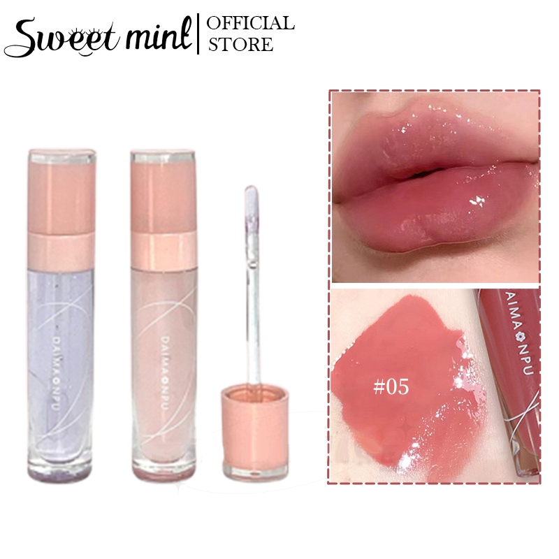 Sweet mint Son Tint Bóng DAIMANPU Trong Suốt Dưỡng Ẩm Cho Môi