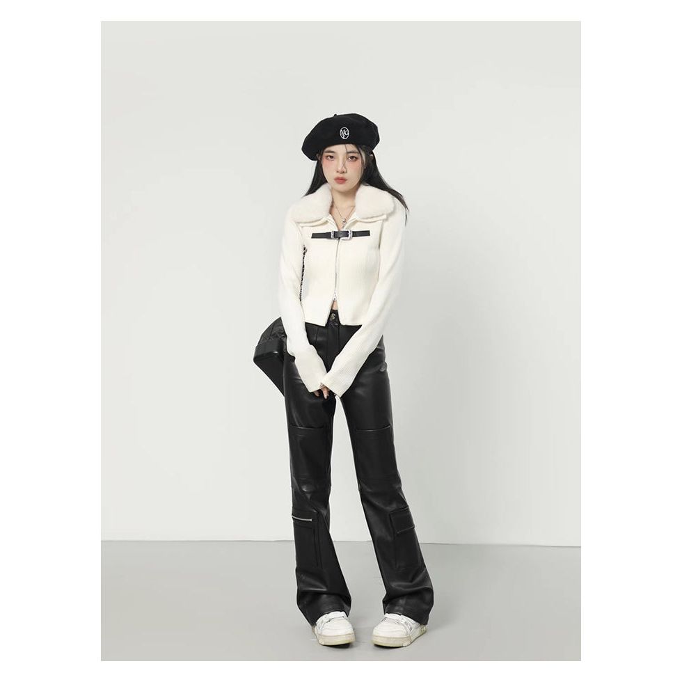 FENZIDUO Áo Len áo khoác cardigan Casual Fashion Hàn Phong hàn quốc WMY23004DP 41Z231008