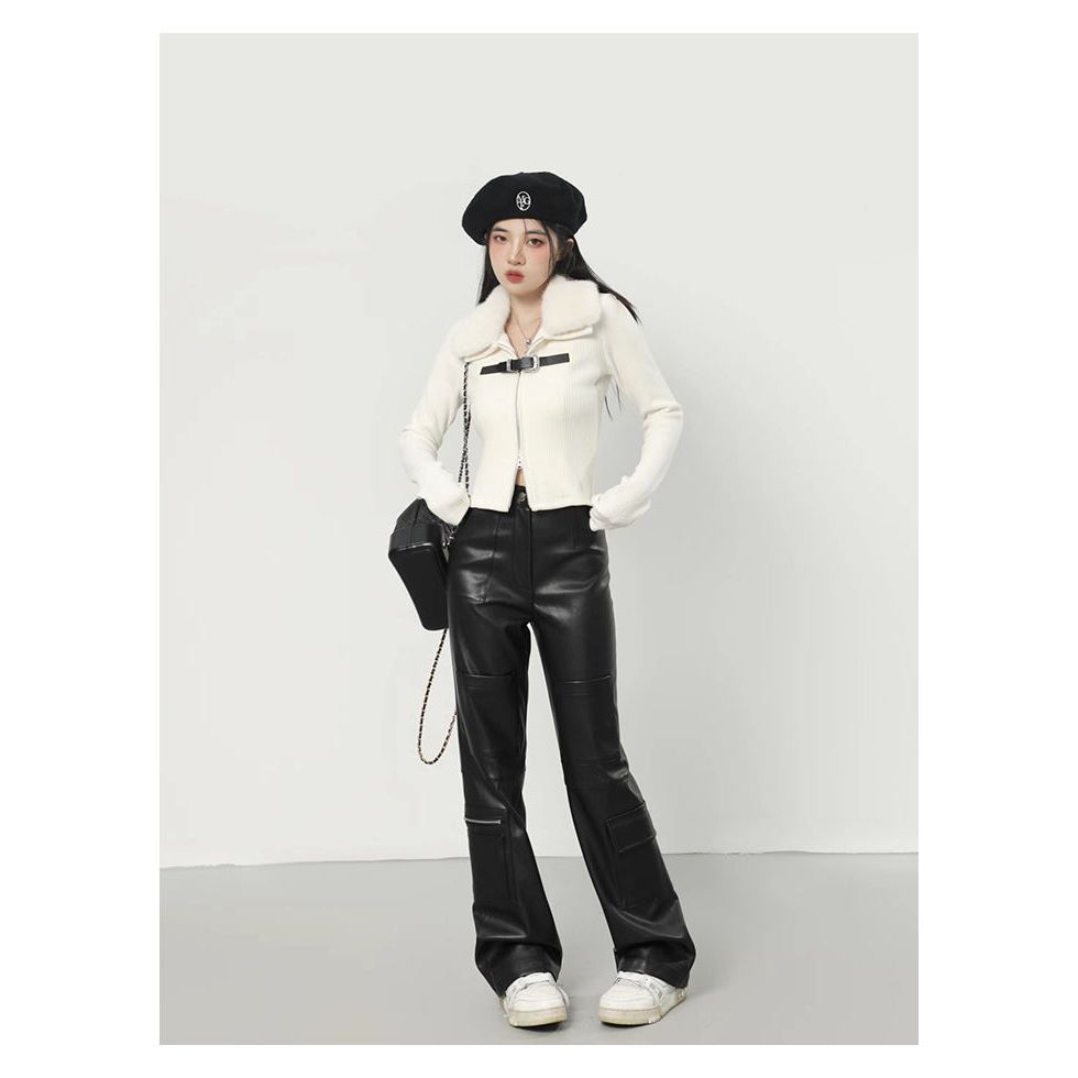 FENZIDUO Áo Len áo khoác cardigan Casual Fashion Hàn Phong hàn quốc WMY23004DP 41Z231008