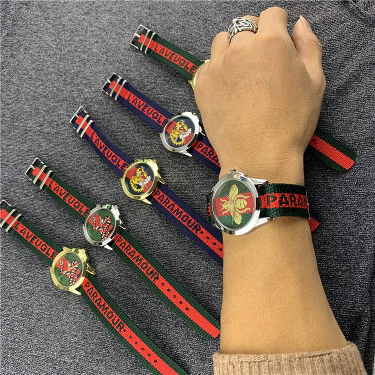 Đồng Hồ quartz Nữ Mặt Con Ong Dây nylon