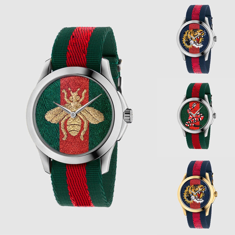 Đồng Hồ quartz Nữ Mặt Con Ong Dây nylon