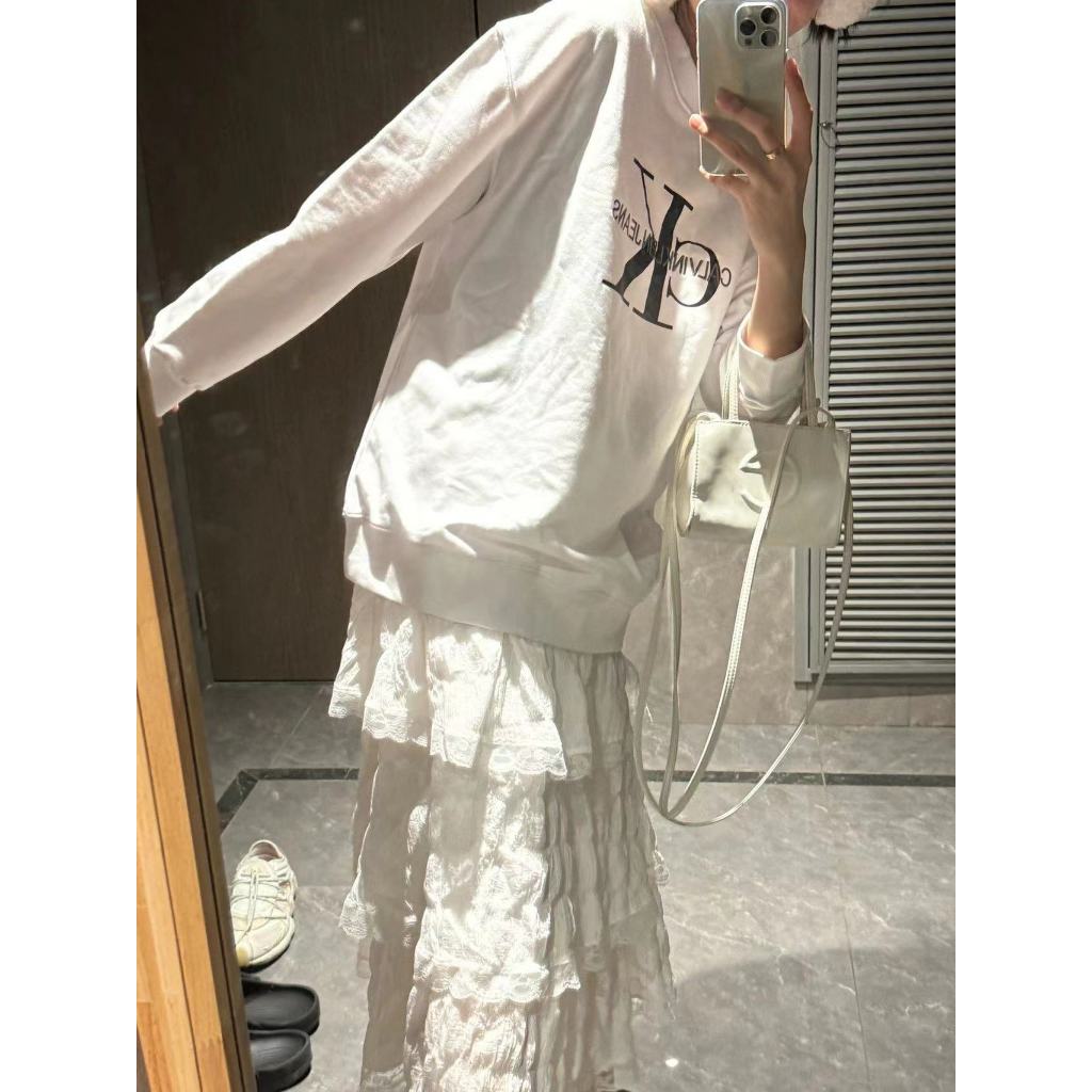 CK blackpink jennie Áo Thun Tay Dài Dáng Rộng Phong Cách Trẻ Trung Năng Động Dành Cho Cả Nam Và Nữ