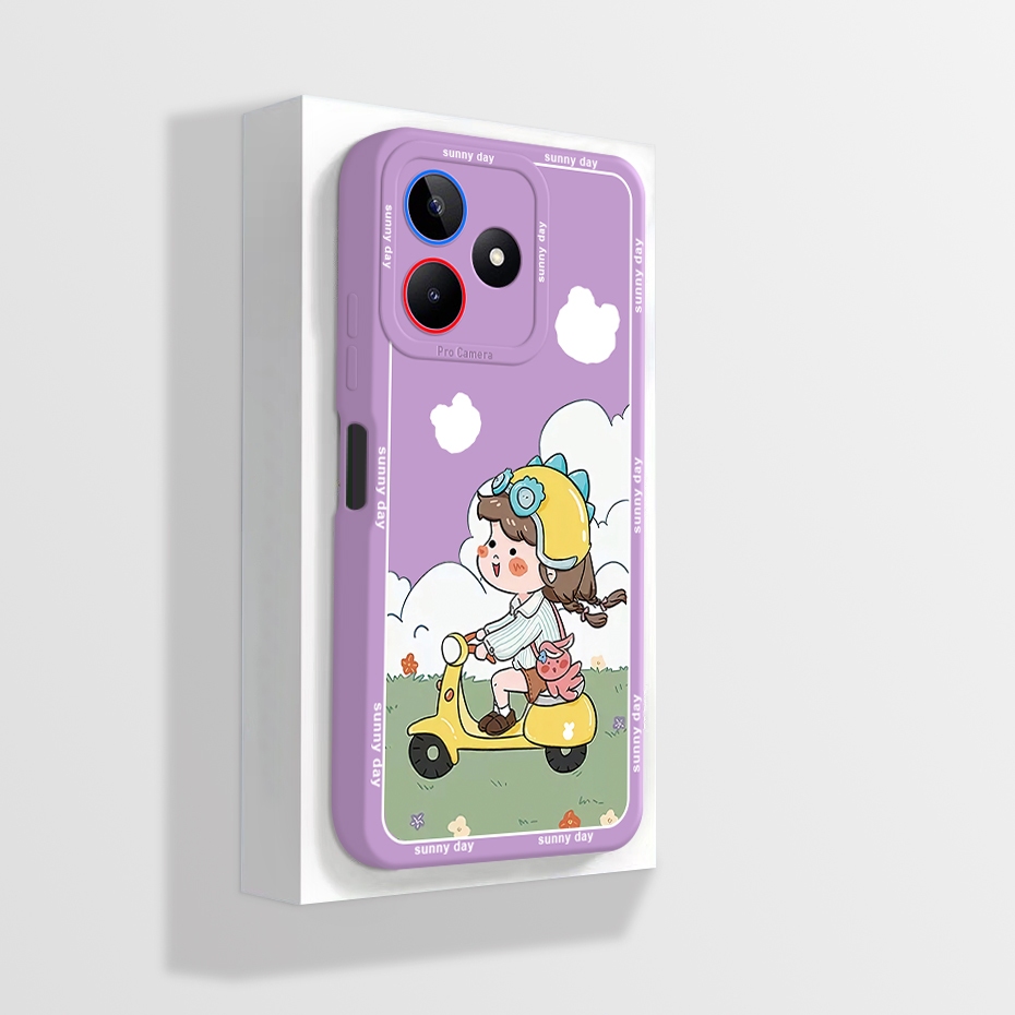 Ôp Điện Thoại Silicon Dẻo Họa Tiết Gấu Trúc Dễ Thương Cho realme c53 / realme c51 realmec53 c 53 realmec51 2023 Vỏ