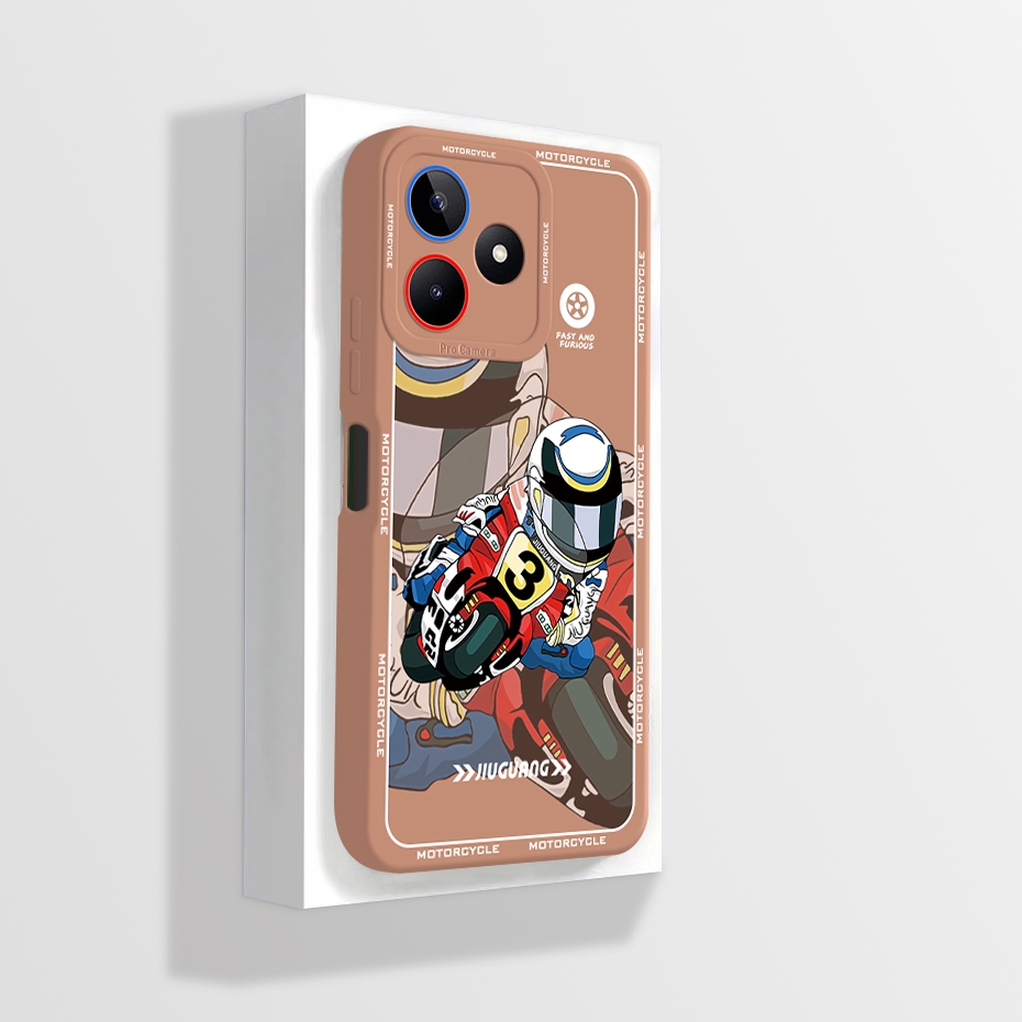 Ôp Điện Thoại Silicon Dẻo Họa Tiết Gấu Trúc Dễ Thương Cho realme c53 / realme c51 realmec53 c 53 realmec51 2023 Vỏ