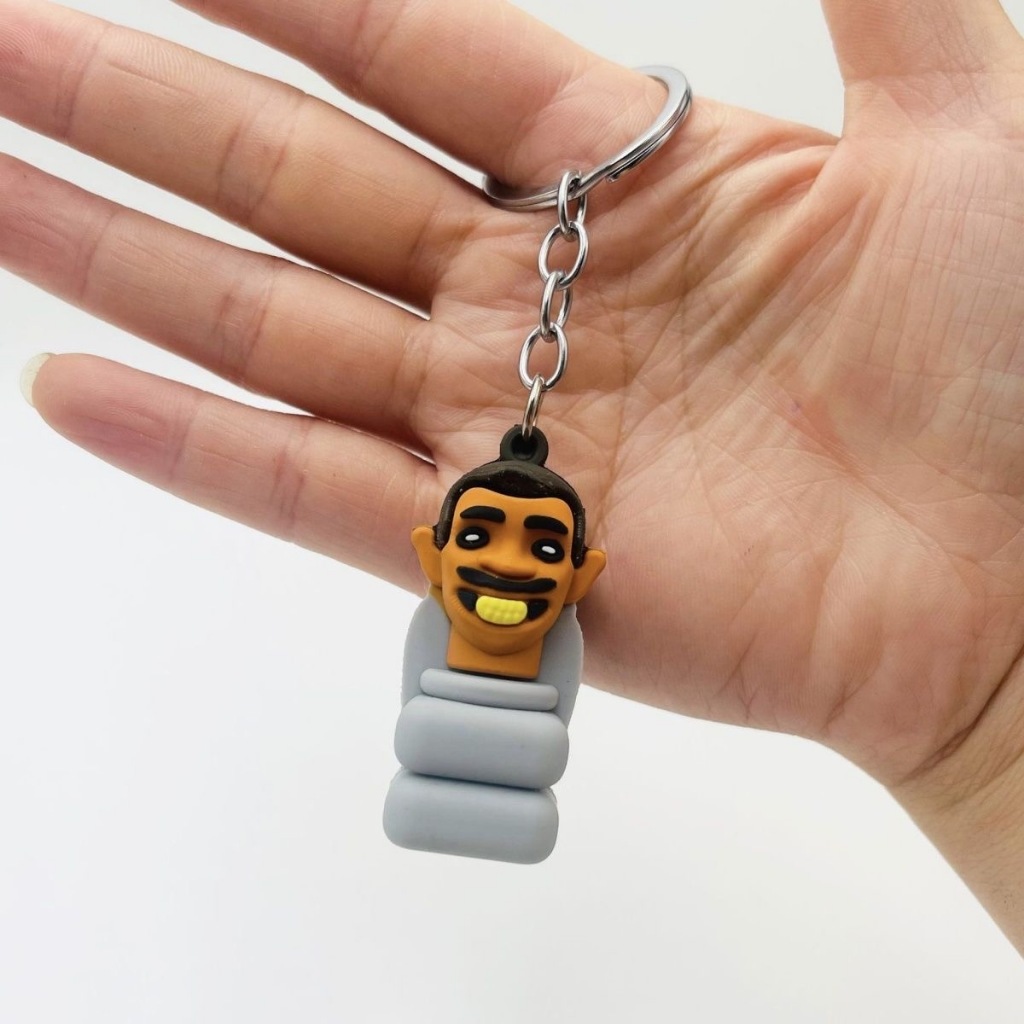 1 Móc Khóa Nhựa pvc Hình Nhân Vật Hoạt Hình Trượt Tuyết Mặt Dây Chuyền Đồ Chơi Cho Nam Và Nữ