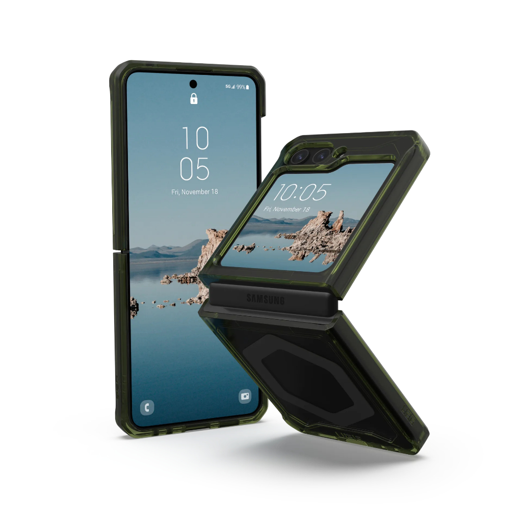 Uag Bao Da Điện Thoại Nắp Gập Từ Tính Đính Đá Pha Lê Cho samsung galaxy z flip 3 / 4 / 5 Ốp