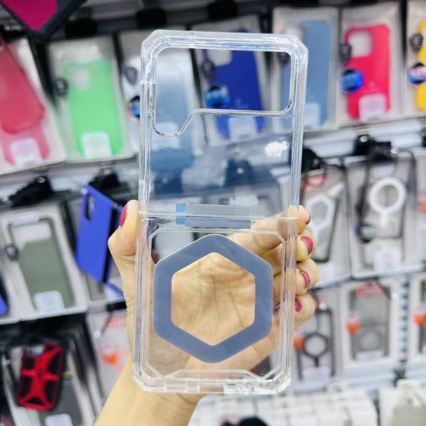 Uag Bao Da Điện Thoại Nắp Gập Từ Tính Đính Đá Pha Lê Cho samsung galaxy z flip 3 / 4 / 5 Ốp