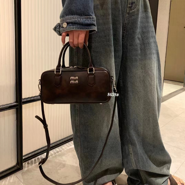 Túi Xách Nữ Đeo Vai Phong Cách bowling retro Mới777777-1027