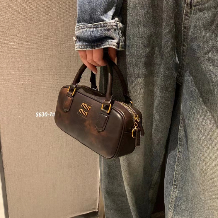 Túi Xách Nữ Đeo Vai Phong Cách bowling retro Mới777777-1027