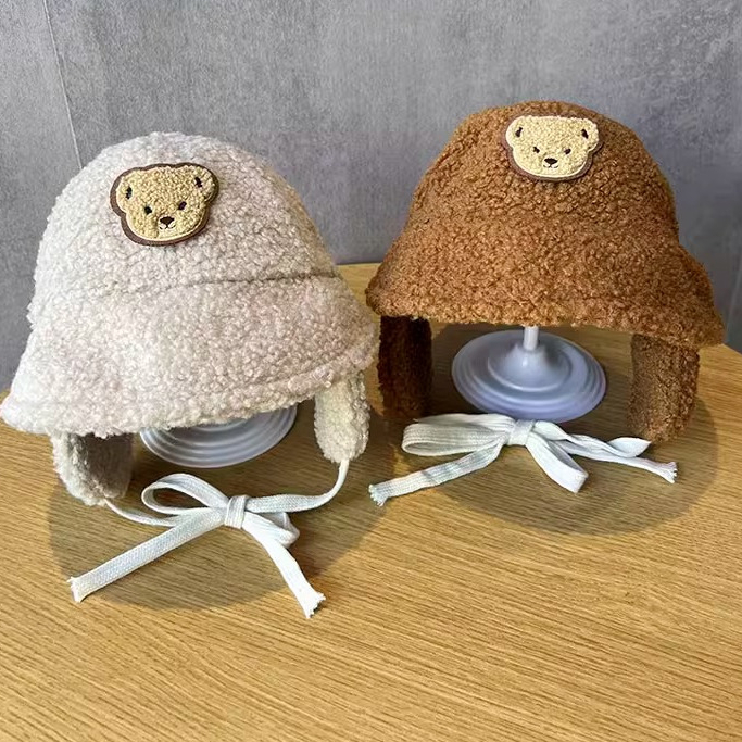 Mũ Len Lông Cừu Giữ Ấm Tai Phong Cách Nhật Bản Dành Cho Bé Trai Và Bé Gái