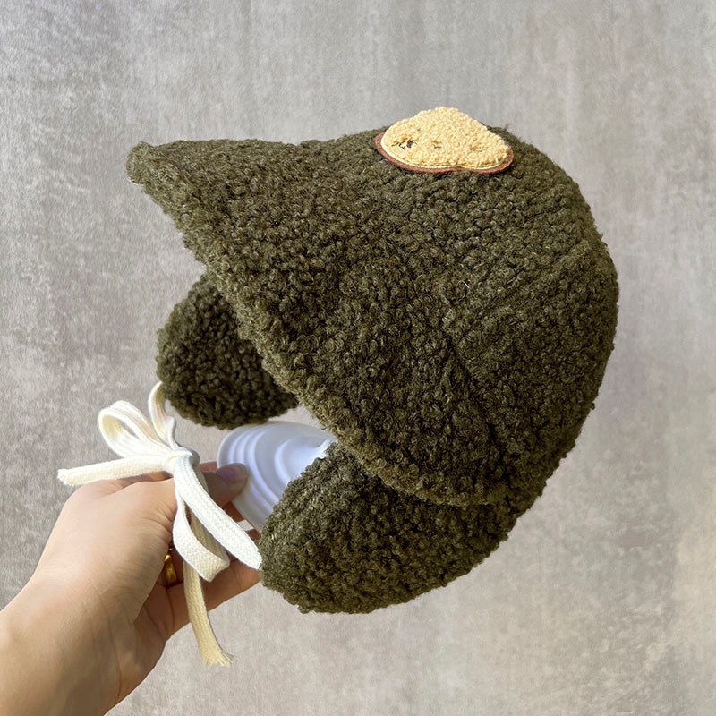 Mũ Len Lông Cừu Giữ Ấm Tai Phong Cách Nhật Bản Dành Cho Bé Trai Và Bé Gái