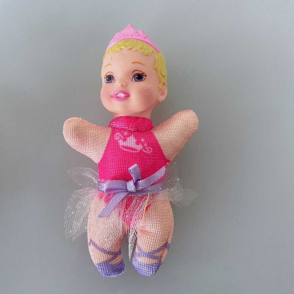 Búp Bê barbie 8cm Kèm Váy Và Băng Đô Xinh Xắn