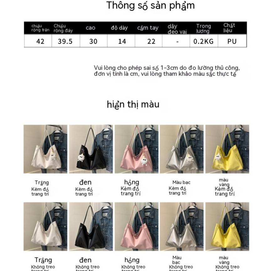URBAN túi xách nữ tote công sở văn phòng to đeo vai đi học đi làm 2023NEW Quyến rũ Vintage Korean  thích hợp sử dụng hàng ngày GTT23A00M4 42Z231018