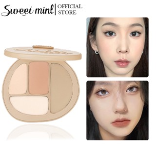   Hàng Mới Về Bảng phấn trang điểm mắt tạo khối SWEET MINT 4 màu sắc lì kết hợp 3D lâu trôi chống thấm nước 