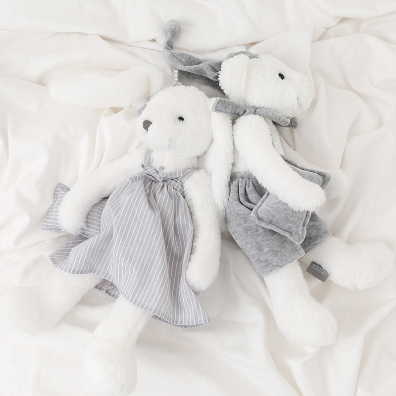 Đồ chơi nhồi bông Hình Thỏ Tai Dài 40cm Mềm Mại Đáng Yêu Cho Bé