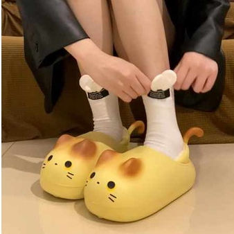 Giày Dép Bông Cute Chất Liệu Cotton Chống Thấm Nước Thời Trang Thu Đông Dành Cho Nữ