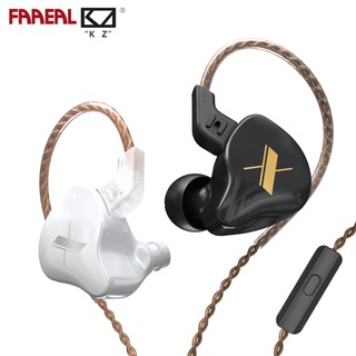 Faaeal KZ EDX 1DD Tai nghe HiFi cách ly tiếng ồn Tai nghe âm nhạc Tai nghe nhét tai trong tai có tai nghe cáp 2 chân có thể tháo rời
