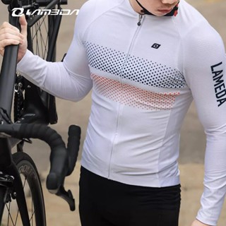 [Cao cấp] Lameda Áo dài tay xe đạp, nhanh khô thoáng khí, có túi, áo đi xe đạp chuyên nghiệp cao cấp MTB, thích hợp cho nam, thích hợp cho xuân hè