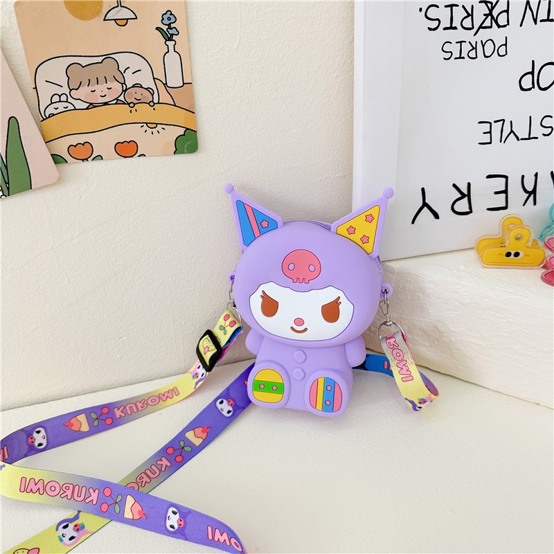 Bộ Quần Áo Màu Tím Họa Tiết Hoạt Hình kuromi Thời Trang 2023 Cho Bé Gái