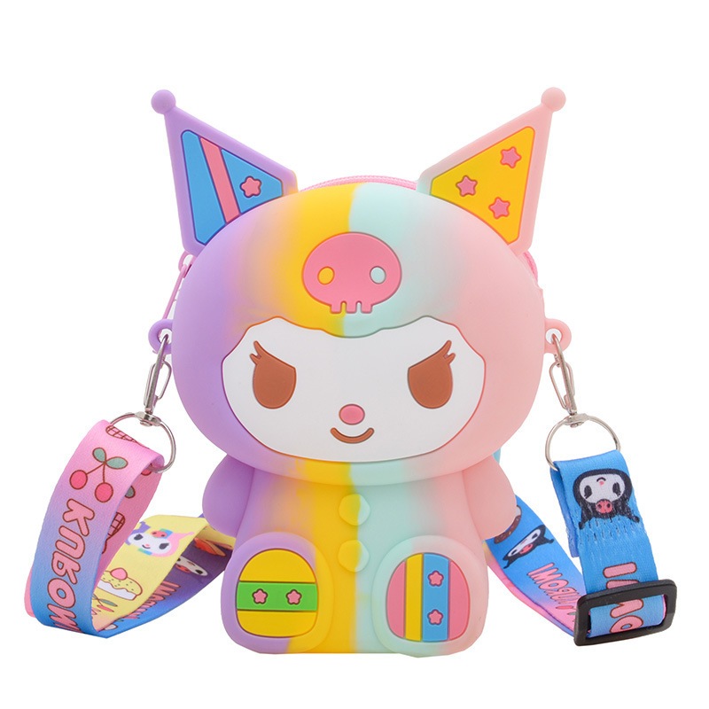 Bộ Quần Áo Màu Tím Họa Tiết Hoạt Hình kuromi Thời Trang 2023 Cho Bé Gái