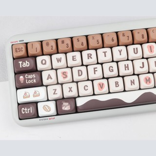 Chocolate keycaps MOA profile Dye-Sublimation PBT  keycap 137keys