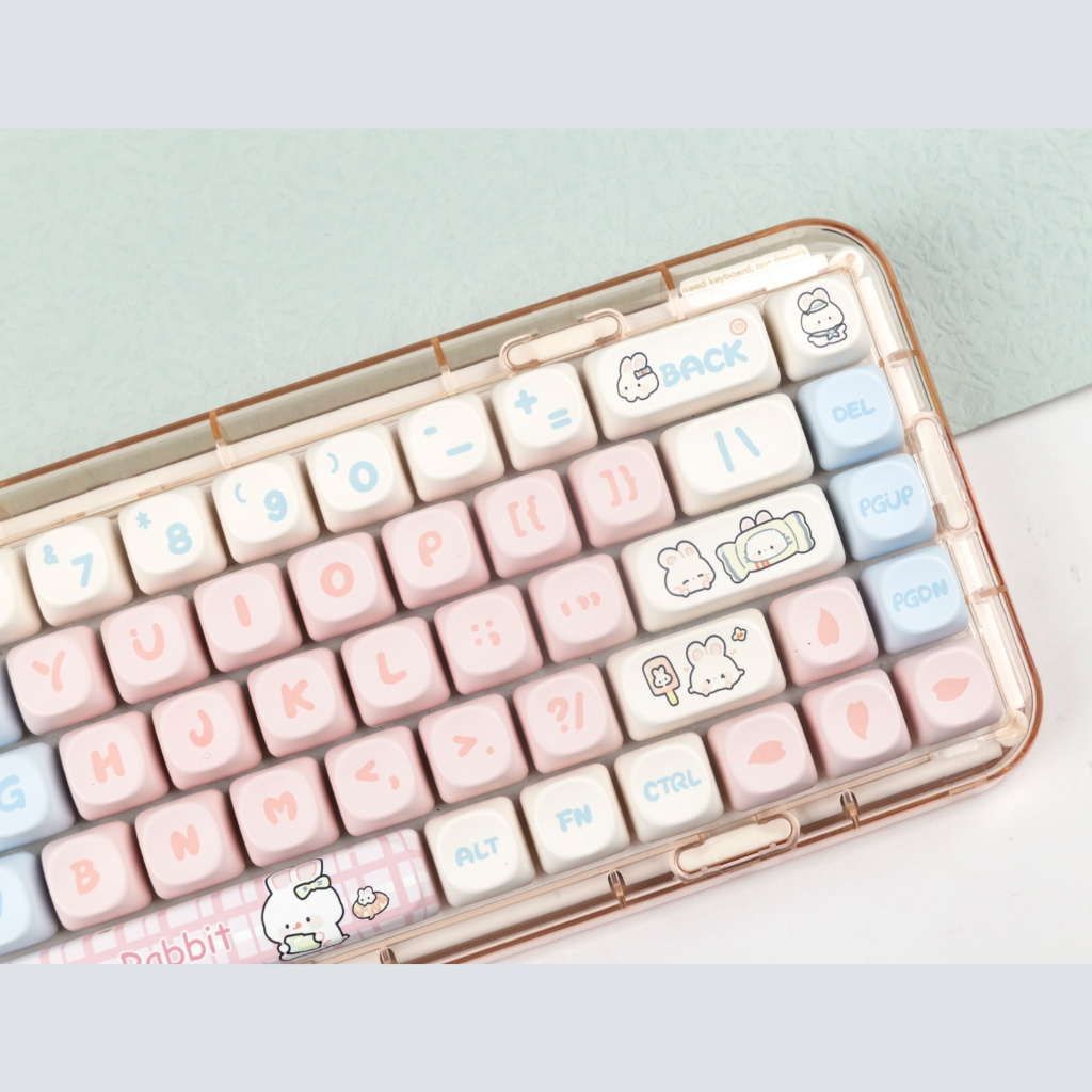 Toffee keycaps MOA profile Dye-Sublimation PBT  keycap 139keys