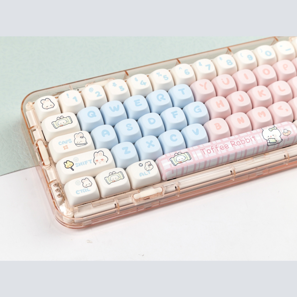 Toffee keycaps MOA profile Dye-Sublimation PBT  keycap 139keys