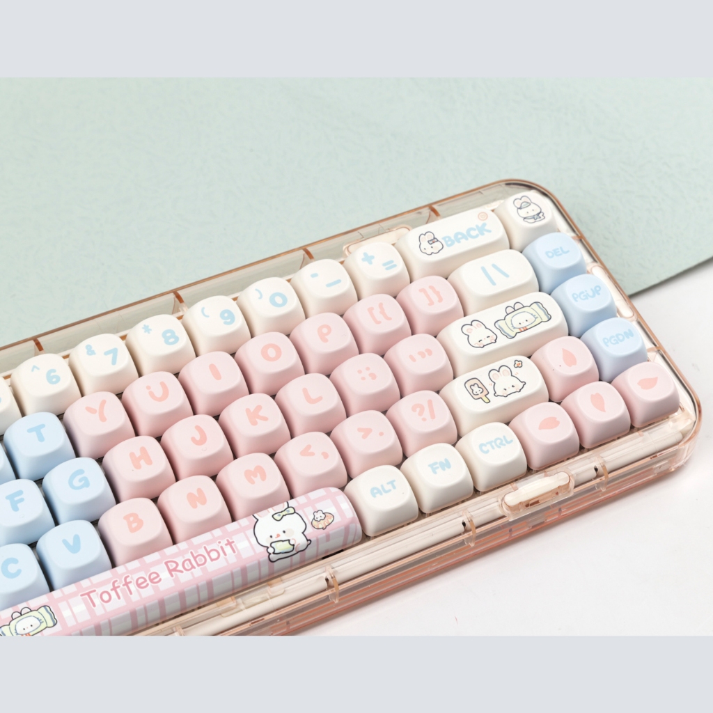 Toffee keycaps MOA profile Dye-Sublimation PBT  keycap 139keys