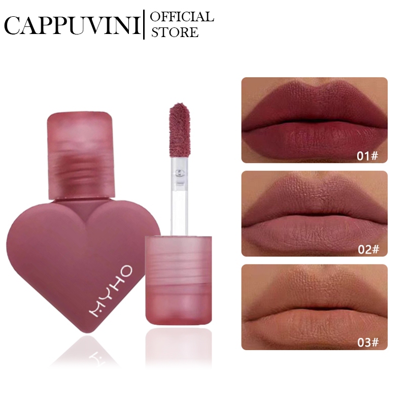 Son Kem Lì Cappuvini®MYHO Love Mousse Tông Nude Mượt Mà Kháng Nước Lâu Trôi