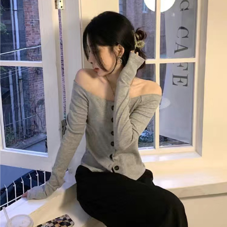 Áo thun trễ vai, áo trễ vai dài tay Dingding dáng Slim Fit mẫu hottrend 2023