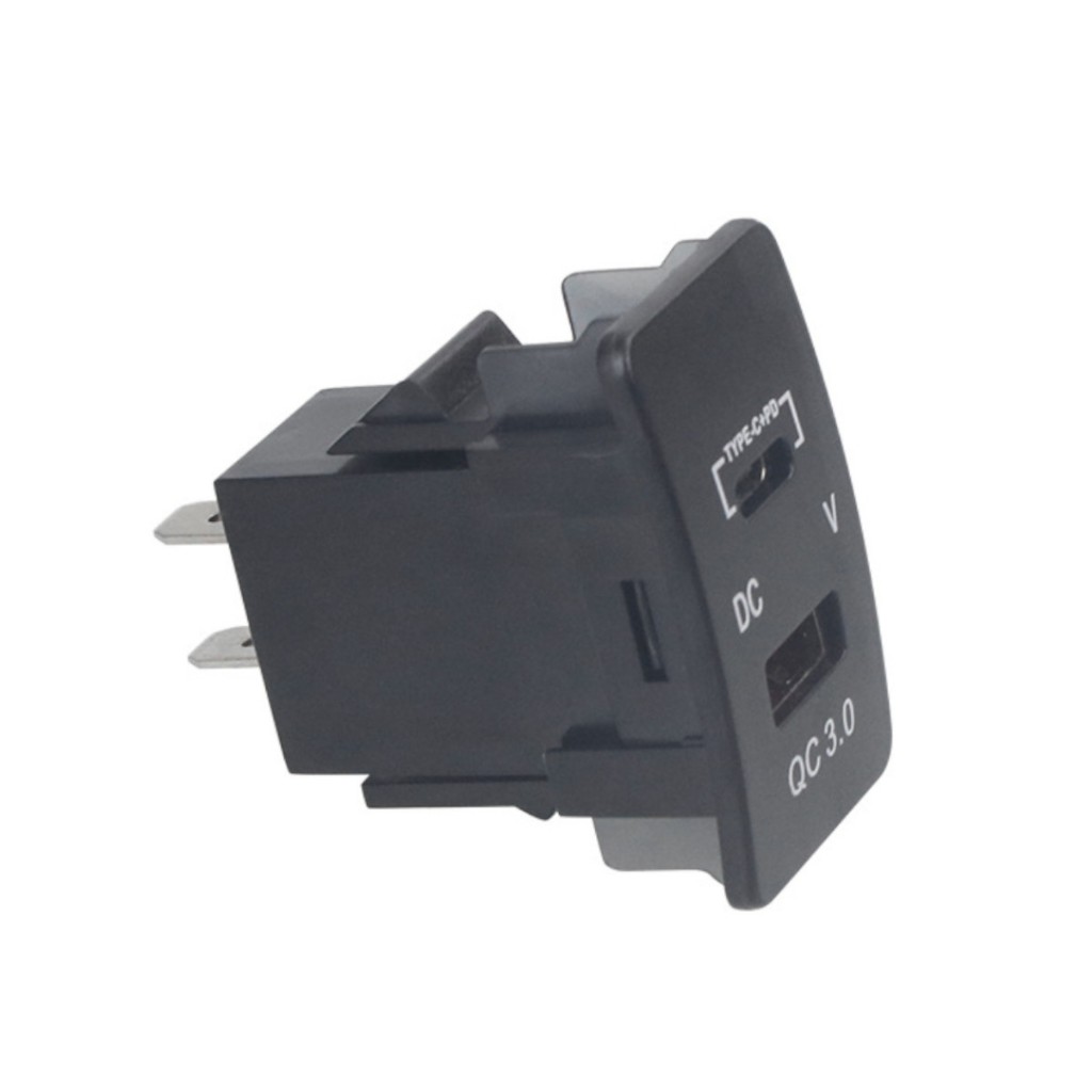 Củ Sạc Nhanh qc3.0 usb + pd3.0 type-c 26mm * 45mm Cho Xe Ô Tô honda accord civic cr-v hr-v city odyssey