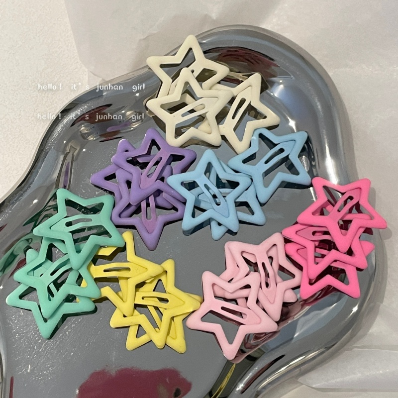 Kẹp Tóc Ngôi Sao Nhiều Màu Sắc Ngọt Ngào Cho Nữ 1 Cái - Kẹp Tóc HìNh ĐáM Mây Dễ Thương ThờI Trang