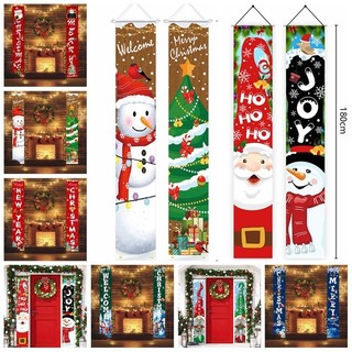 Set 2 dây treo cửa trang trí giáng sinh năm mới 2024