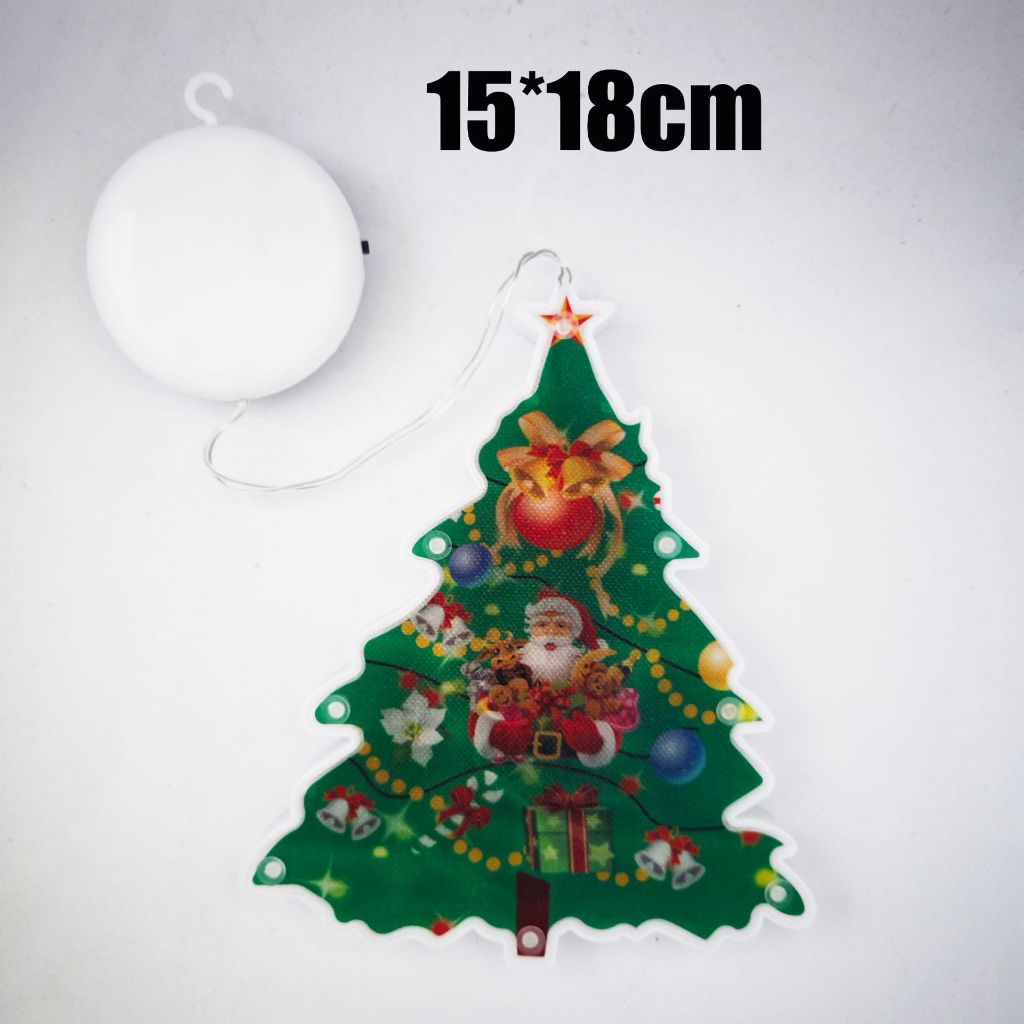 Đèn led Hình Ông Già Noel Hoạt Hình Trang Trí Cây Thông Noel