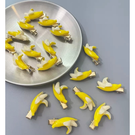 ✨✨Kẹp Tóc Hình Quả Chuối Dễ Thương Sáng Tạo Vui Nhộn Cho Bé Gái