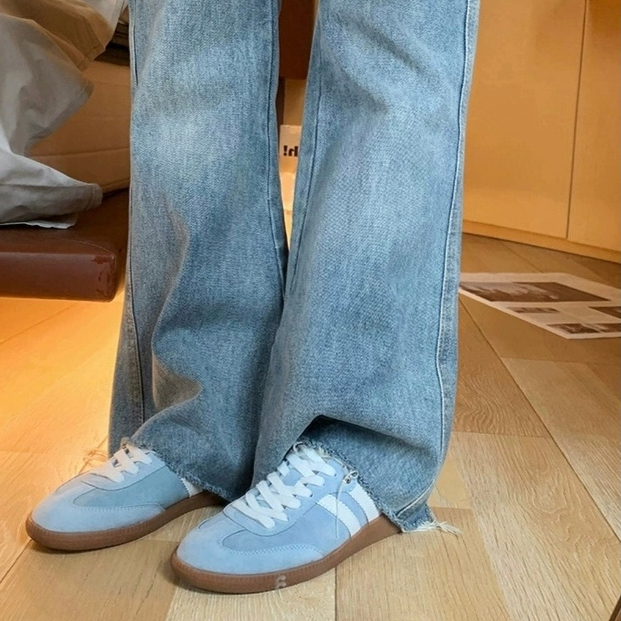YAOLI  Giày Sneaker Đế Bằng Phong Cách retro Thời Trang Thường Ngày