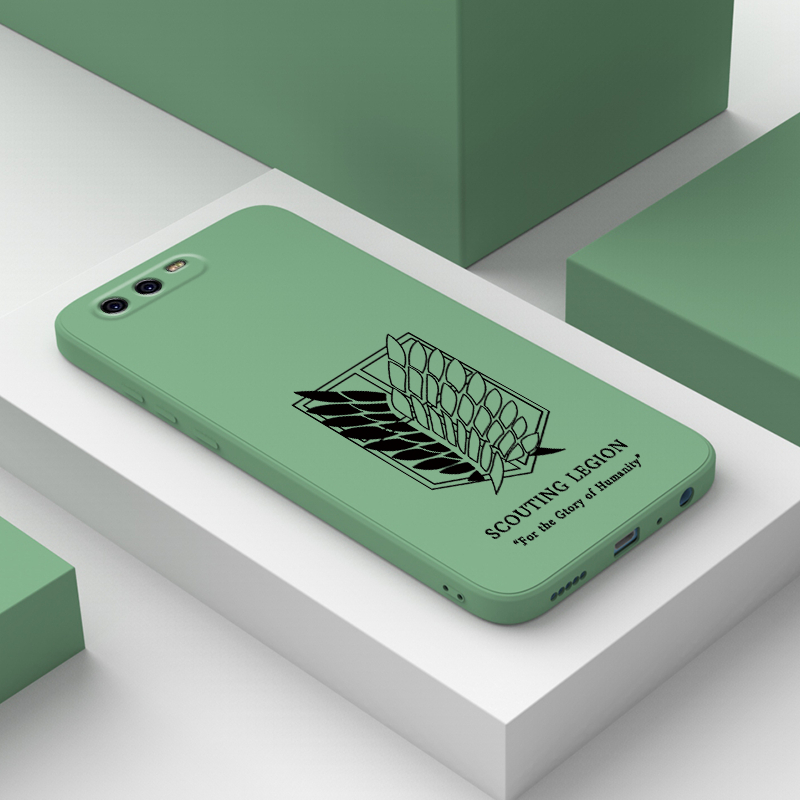 Ôp Điện Thoại Silicon Dẻo Họa Tiết Hoạt Hình attack on titan Cho huawei p40 p30 p20 pro lite p10 plus Ốp