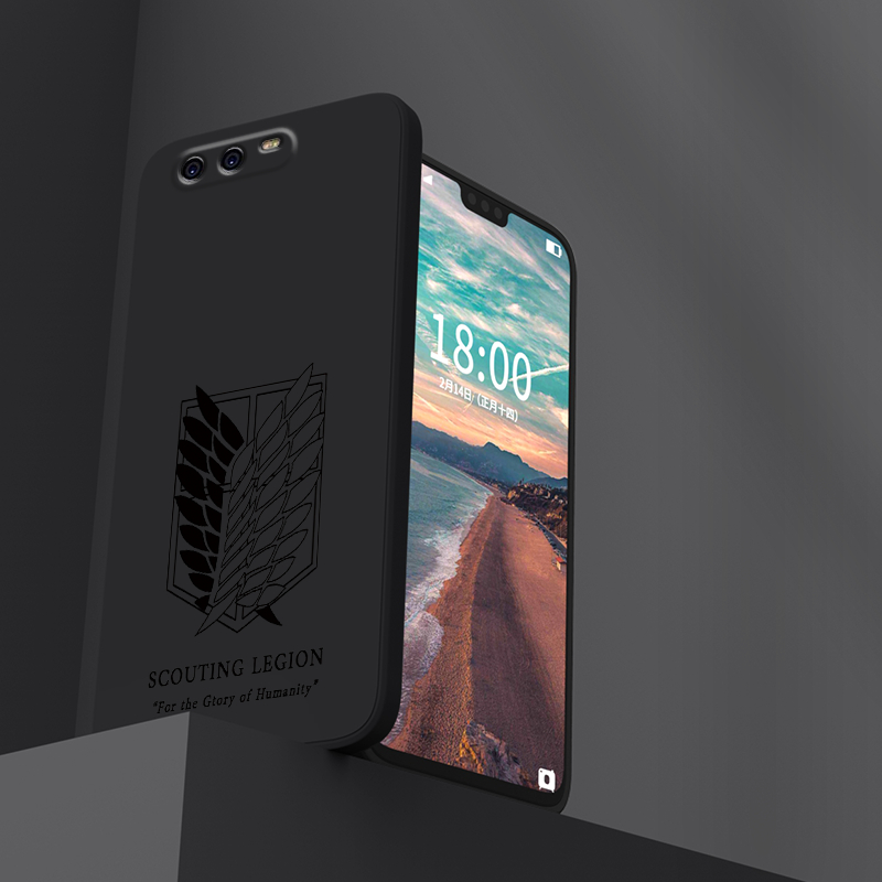 Ôp Điện Thoại Silicon Dẻo Họa Tiết Hoạt Hình attack on titan Cho huawei p40 p30 p20 pro lite p10 plus Ốp