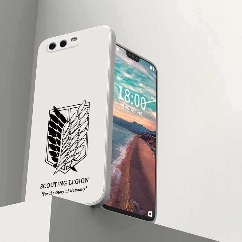 Ôp Điện Thoại Silicon Dẻo Họa Tiết Hoạt Hình attack on titan Cho huawei p40 p30 p20 pro lite p10 plus Ốp
