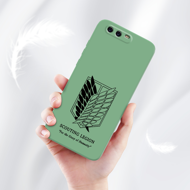 Ôp Điện Thoại Silicon Dẻo Họa Tiết Hoạt Hình attack on titan Cho huawei p40 p30 p20 pro lite p10 plus Ốp