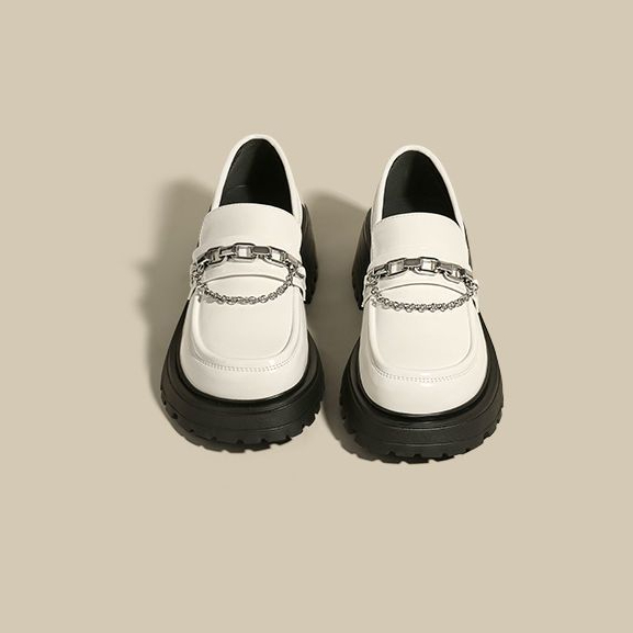 BẠCH LỘC ĐẠI NHÂN✨Mới Giày Da Đế Dày Phong Cách vintage Nhật Bản Thời Trang