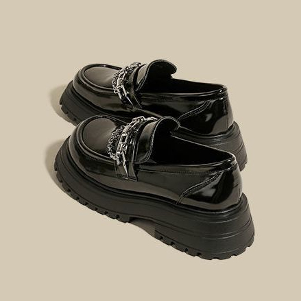 BẠCH LỘC ĐẠI NHÂN✨Mới Giày Da Đế Dày Phong Cách vintage Nhật Bản Thời Trang